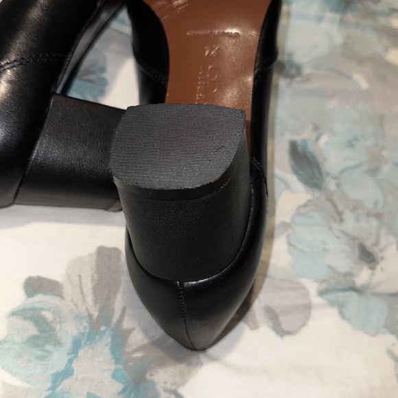 Brooks Brothers Black Leather Kiltie Bloch Heel Pumps 7.5 EUC - Picture 10 of 16